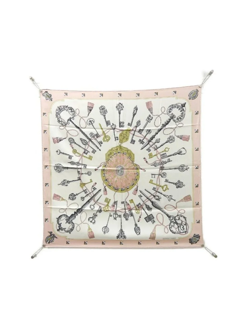 Hermes les Cles Carre Scarf